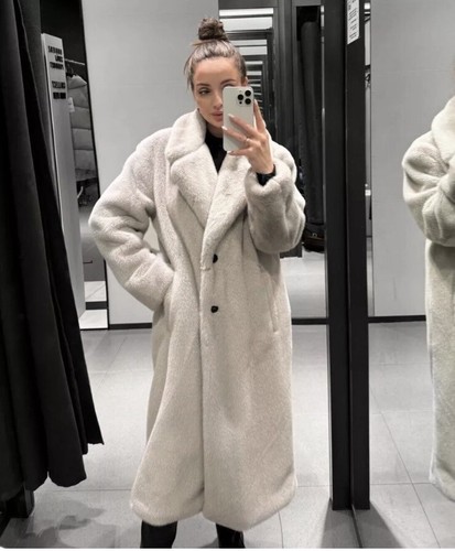 Zara long faux fur - long,