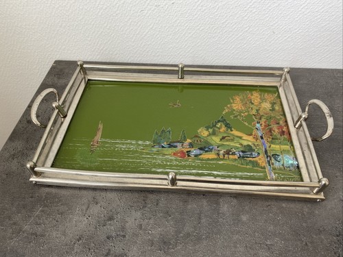 Ancien plateau metal - plateau,
