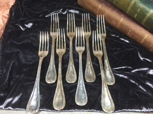 Fourchettes metal argente - 8,