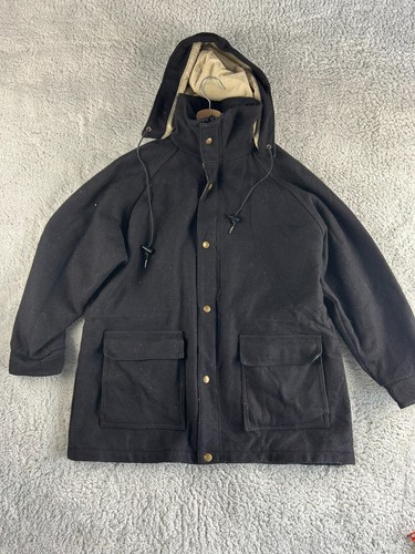 Caban noir woolrich laine - caban,