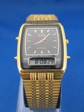 Montre Citizen Alarm Chronographe Analogique Numérique Ancienne Quartz...
