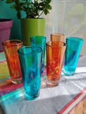 Lot de 6 verres vintage.