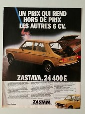 PUBLICITE ANNEES 80 ZASTAVA 6 CV - LICENCE FIAT