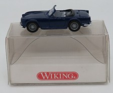 rare MICRO WIKING HO 1/87 TRIUMPH TR4 BLEU FONCE #8150122 IN BOX