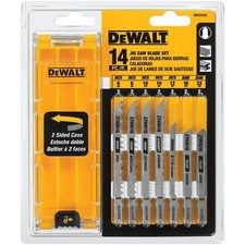DEWALT DW3742C Jeu de 14 lames de scie sauteuse à tige en T avec étui
