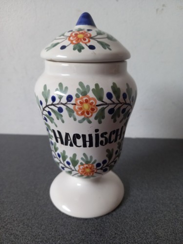 Ancien pot pharmacie haschich - ancien,