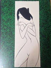DANIEL SCHINTONE Lithographie n°44/50 Signée et dédicacée Frileuse Asiatique 