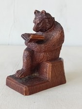 Sculpture Ours en Bois Forêt Noire à système encrier ?