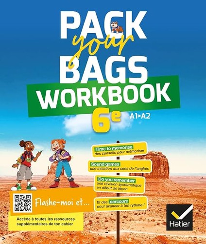 Pack your bags anglais 6e - pack,