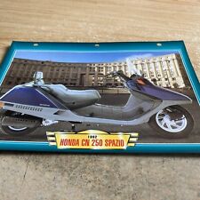 Honda CN250 Spazio Scooter 250 CN fiche carte moto passion collection Atlas