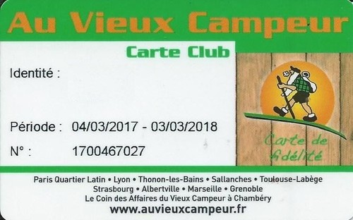 Carte cadeau au vieux - carte,