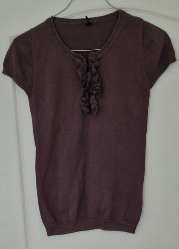 Pull gilet couleur marron - couleur, gris