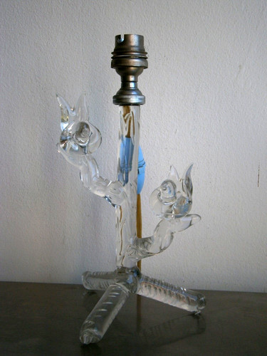 Pied lampe verre soufflé - pied,