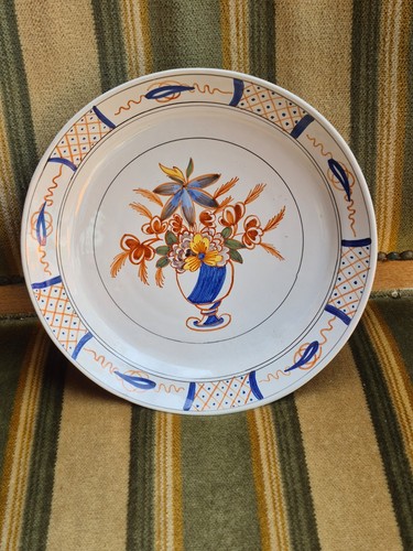 Plat assiette ancienne - assiette,