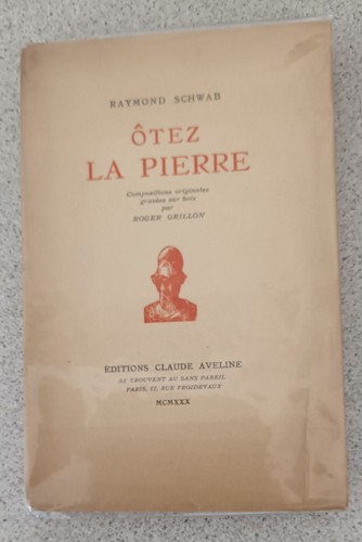 1930 raymond schwab ôtez - schwab*Ôtez, la