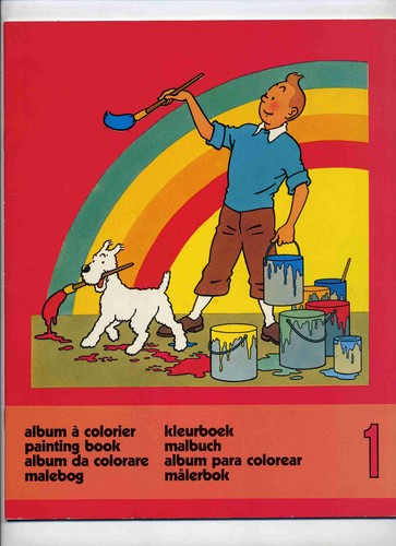 Tintin albums colorier 4 - tintin,