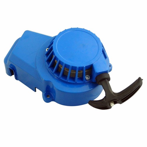 Blue pull start for - start, pocket