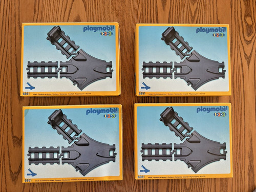 Playmobil 3 train track - playmobil,