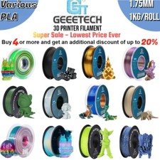 Geeetech d'imprimante 3D Filament 1,75mm1kg mat/soie/lumineux/bois/marron/HS-PLA