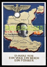 WW 2 - Ein Volk Ein Reich Ein Führer 13 März 1938.  Laminated poster