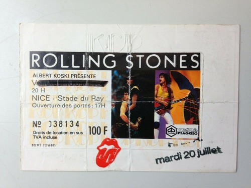 Ticket concert rolling stones - concert,
