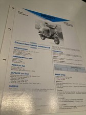 Peugeot SV125 SV125L 1991 / 1994 125 SV scooter Fiche technique moto RMT ETAI
