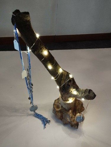 Lampe bois flotté - lampe,