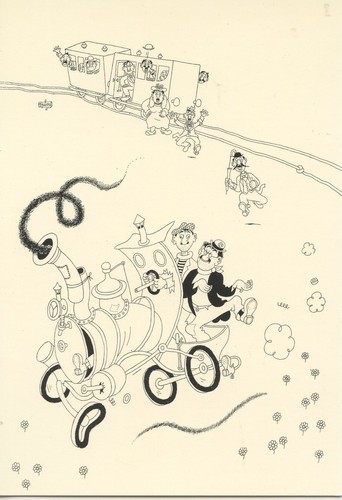 Carte postale illustrateur - carte,