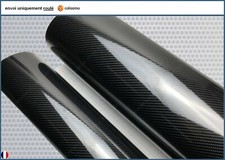 film vinyle carbone 6D noir ultra réaliste sticker adhésif covering 130cm x 30cm