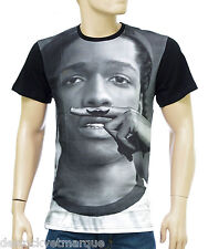 ELEVEN PARIS moustache ASAP ROCKY Tee shirt homme noir 14F1LT144 Morki Black