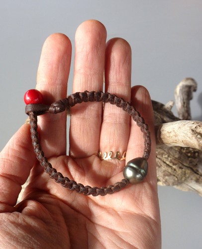 Bracelet perle tahiti - perle,