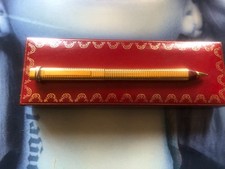 stylo CARTIER MUST TRINITY VENDOME oval rollerball pen + ecrin