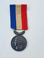 Médaille des actes de Dévouement,  argent , min. de l'intérieur, signée de Falot