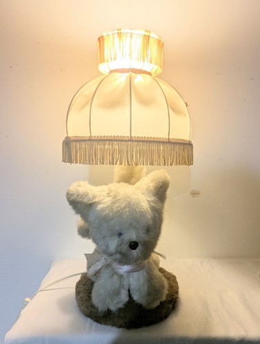 Lampe chevet peluche chat - de,