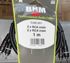 Câble HI-FI RCA MÂLE GROSSE SECTION-  1 M