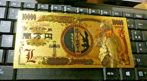 Death note anime gold - note, billet