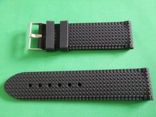 24 mm SOLIDE CONFORTABLE ET SOUPLE  BRACELET GOMME SILICONE PNEU 4X4 CRAMPONS