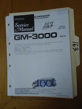 Pioneer GM-3000 Service Manual