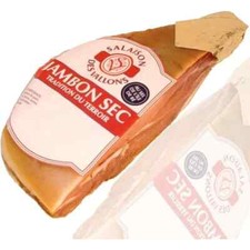 JAMBON SEC CRU SANS OS  DEMI JAMBON  FRANCAIS 2,6  Kilos
