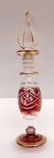 Antique Red Cut Glass Perfume