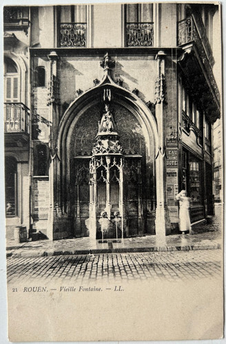 Cpa rouen vieille fontaine - 76,