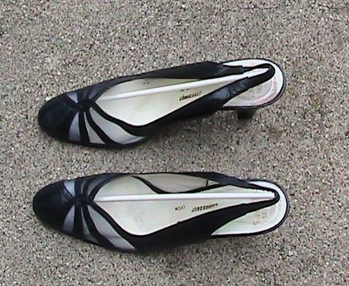 Escarpins evelin marine cuir - evelin,