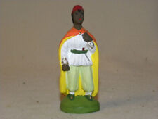 ANCIEN SANTON DE PROVENCE CRECHE MARCEL CARBONEL CHAMELIER ORANGE TAILLE 2 7CM