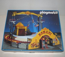 PLAYMOBIL CIRCUS ROMANI #3720 TBE,VGC, 96% (1991) CIRCUS KLICKY TRAPEZE GRADINS