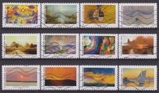 France 2025:12 timbres du Carnet- Grand Soleil -oblitérés