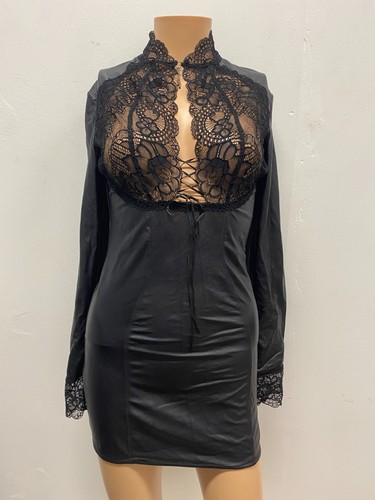 Robe catanzaro noire satin - robe,