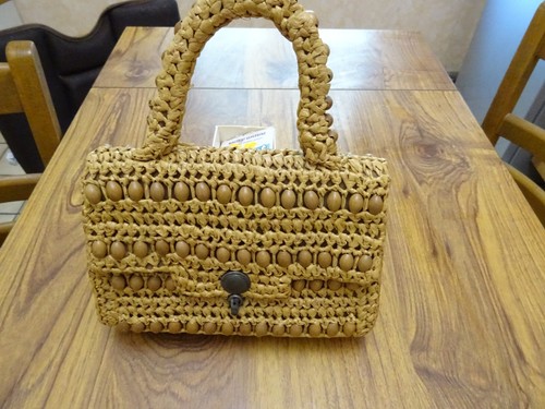 Sac main garni perles en - garni, de