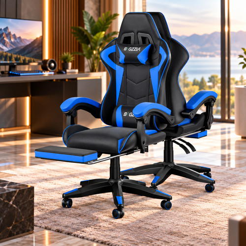 Chaise gamer ergonomique noir - chaise,