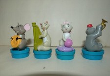 lot figurines publicitaires 4 bouchons smarties nestlé disney aristochats