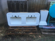 Lavabo double vasque Art Déco